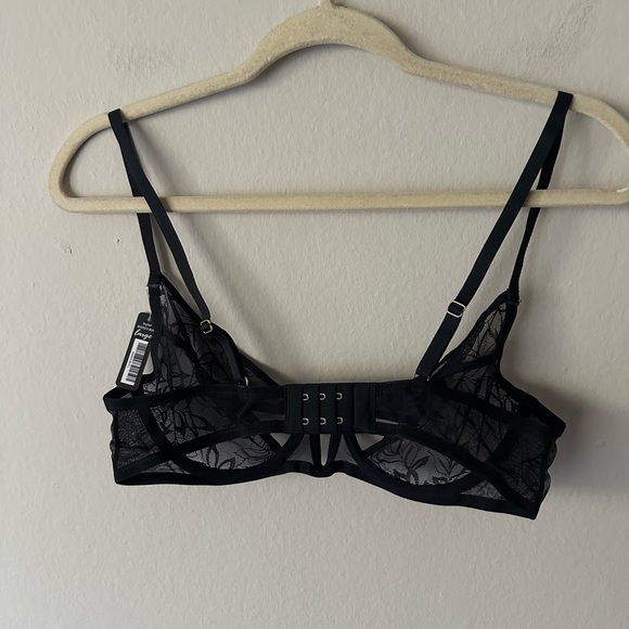 Bootaybag Lace Cutout Bralette - Black Size Large NWT - Picture 8 of 9